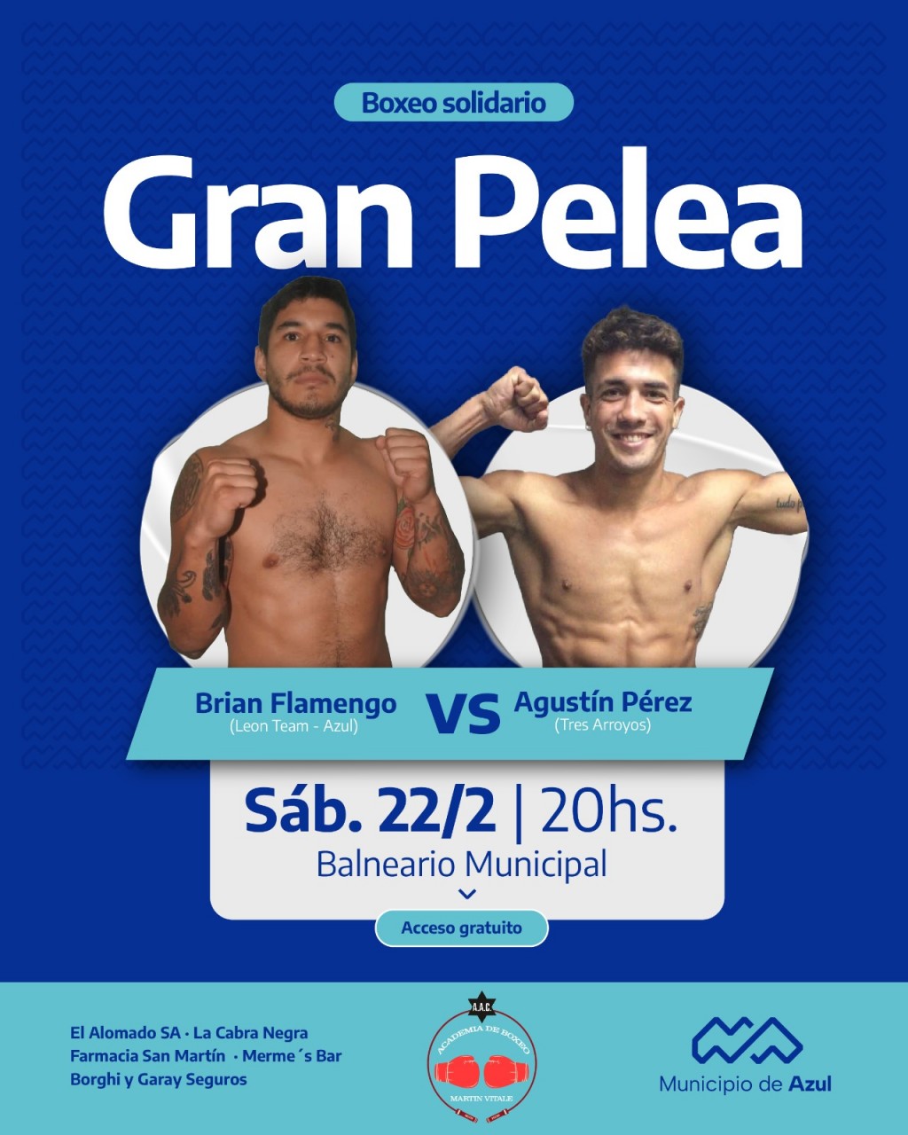 Azul: Festival de boxeo al aire libre con importantes peleas