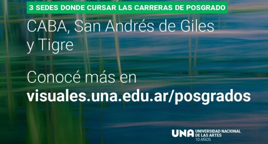 San Andrés de Giles: El 28/3 cierra la inscripción para los Posgrados de la UNA