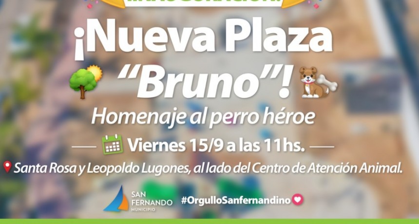 San Fernando inaugurará la nueva Plaza “Bruno” junto al Centro de Atención Animal