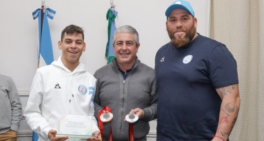 Pergamino: El Intendente recibió a Alexis Chávez y Pablo Giménez tras su participación en los Juegos Paralímpicos Paris 2024