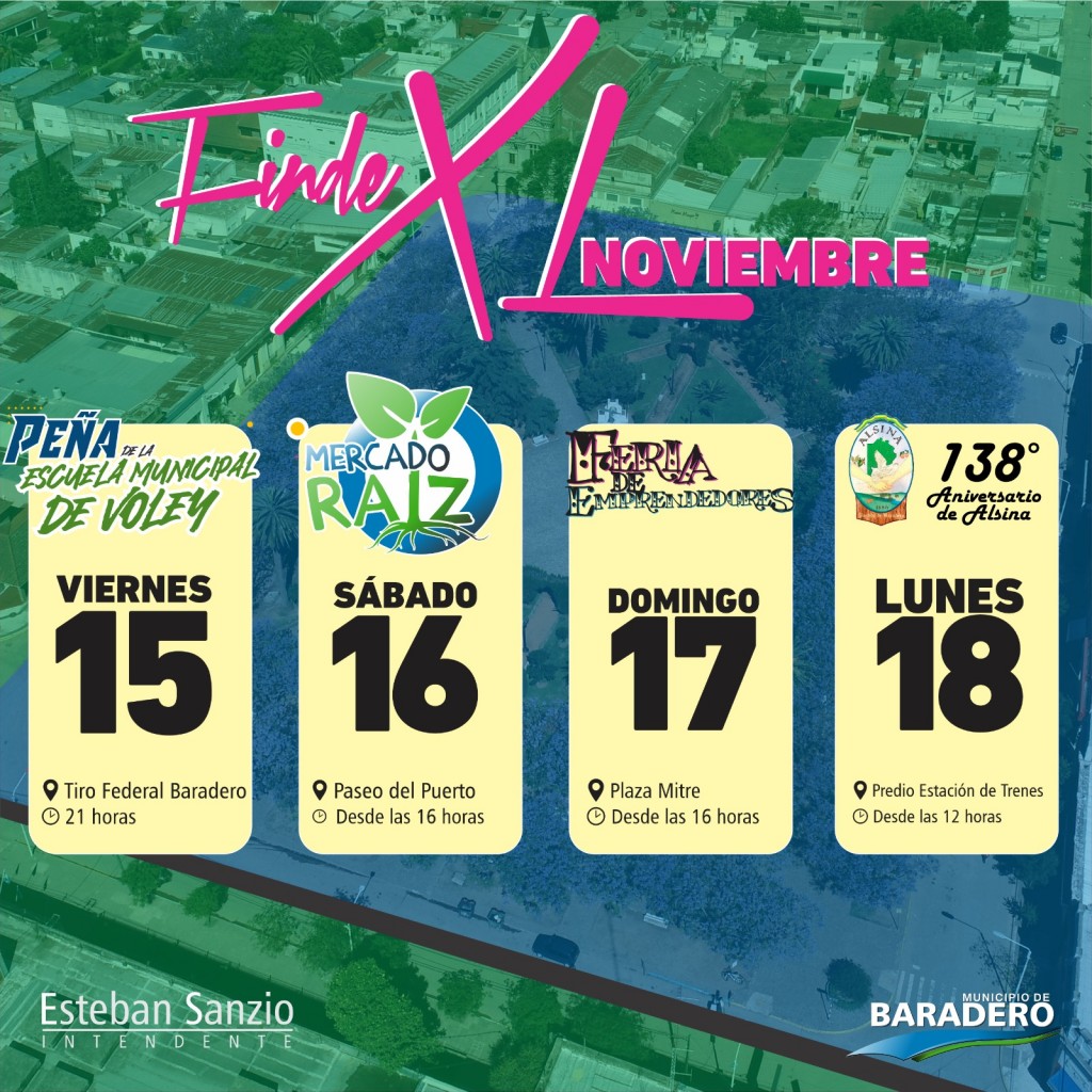 Este fin de semana largo disfrutalo en Baradero