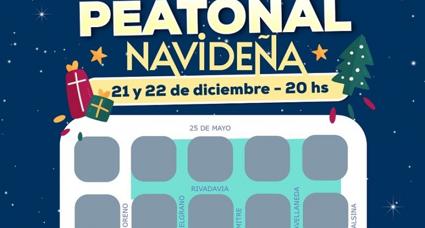 San Andrés de Giles: Se viene la 3ª edición de la Peatonal Navideña